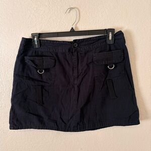 Allison Brittney Black Mini  Cargo Skirt